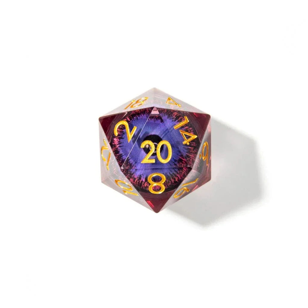 Tabletop Dominion DICE Eye of Fury | 33mm D20 | Oversized Moving Eye