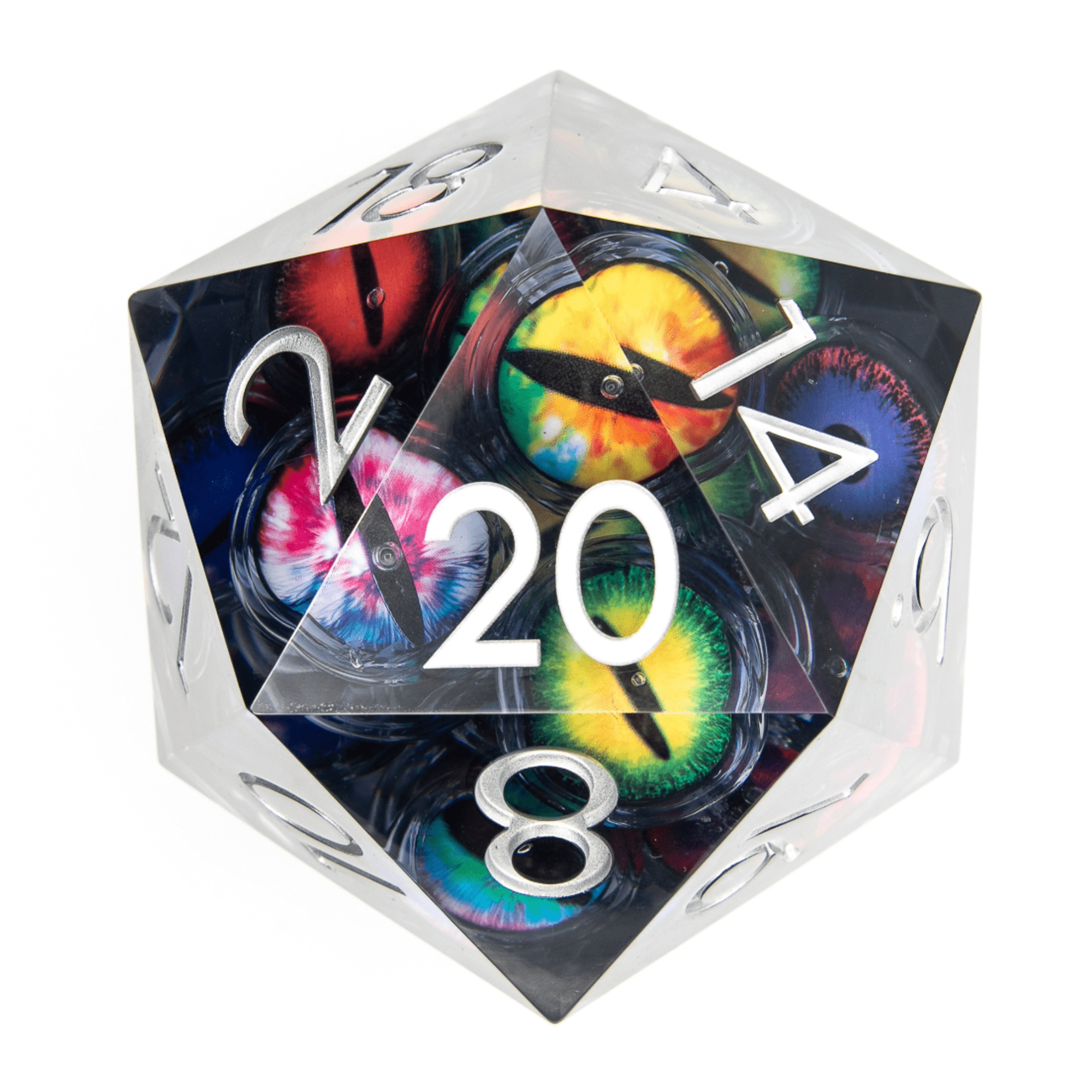 Tabletop Dominion DICE Eyes of Insight | 85mm D20 | Super-sized Moving Eye