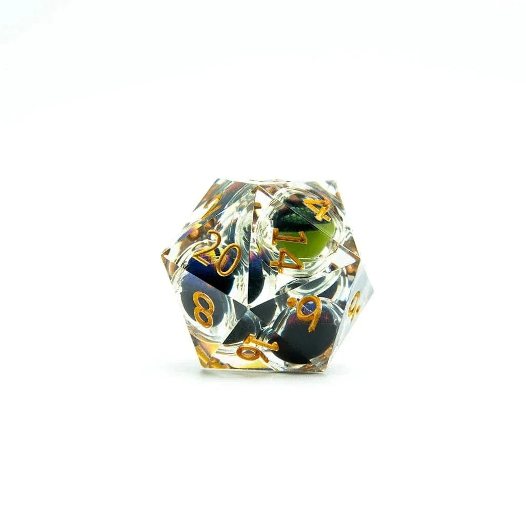Tabletop Dominion DICE Eyes of Madness | 33mm D20 | Oversized Moving Eye