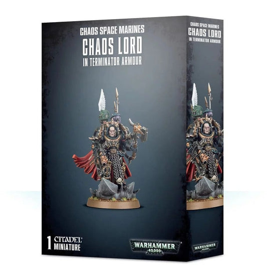 Chaos Space Marine CHAOS SPACE MARINES CHAOS LORD IN TERMINATOR ARMOUR 5011921111152