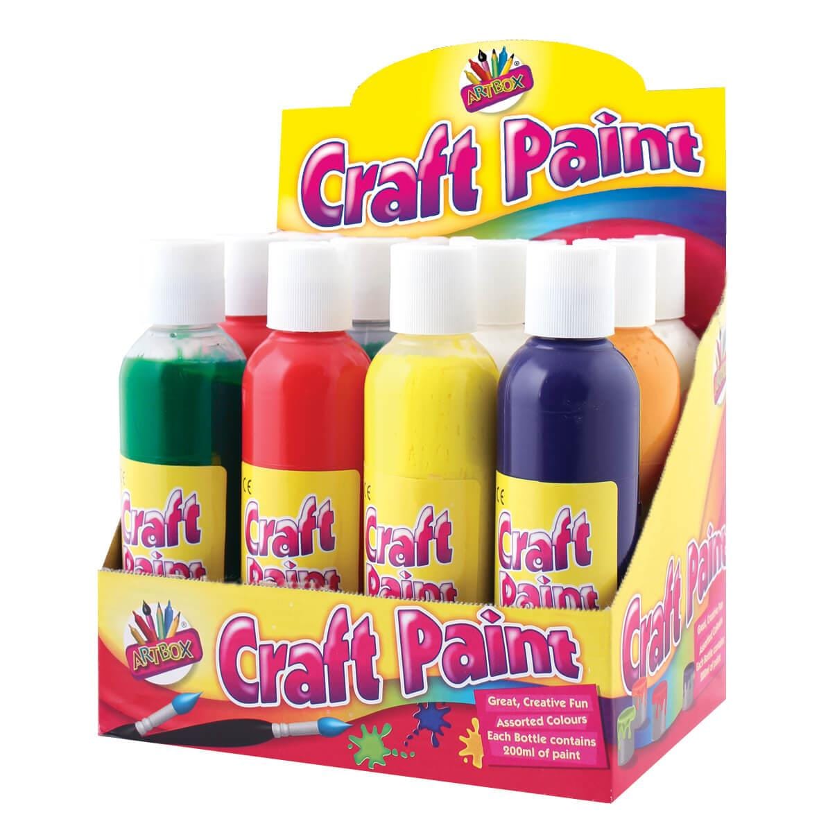 Arts & Crafts > Painting > Paint Bottles Children's 200ml Craft Paint Bottle in Assorted Colours (single) 5013922051093