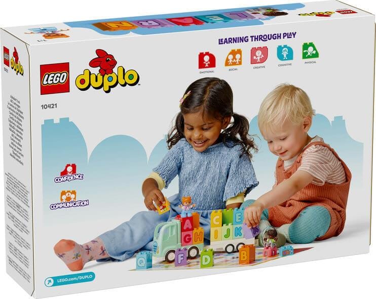 Toys & Games > Toys > Construction Toys > Interlocking Blocks > LEGO > LEGO Duplo Lego Duplo Town 10421 Alphabet Truck Playset for Toddlers Ages 2 & Up 673419387477