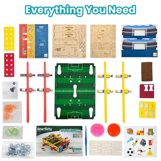 Science & Nature Toys > Science Kits > Home Science Experiments > Smartivity Smartivity Foosball | Build-It-Yourself Multiplayer STEAM Board Game 8908011797297