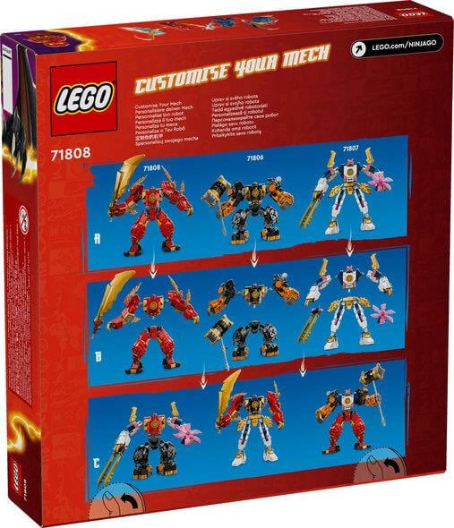 Toys & Games > Toys > Construction Toys > Interlocking Blocks > LEGO > LEGO Ninjago Lego Ninjago 71808 Kai's Elemental Fire Mech Playset for Ages 7 and Up 5702017584522