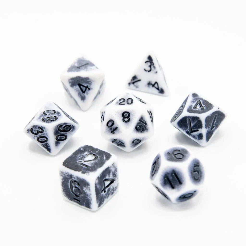 Tabletop Dominion DICE Faded Glory Grey | Acrylic Dice | 7 Piece Set