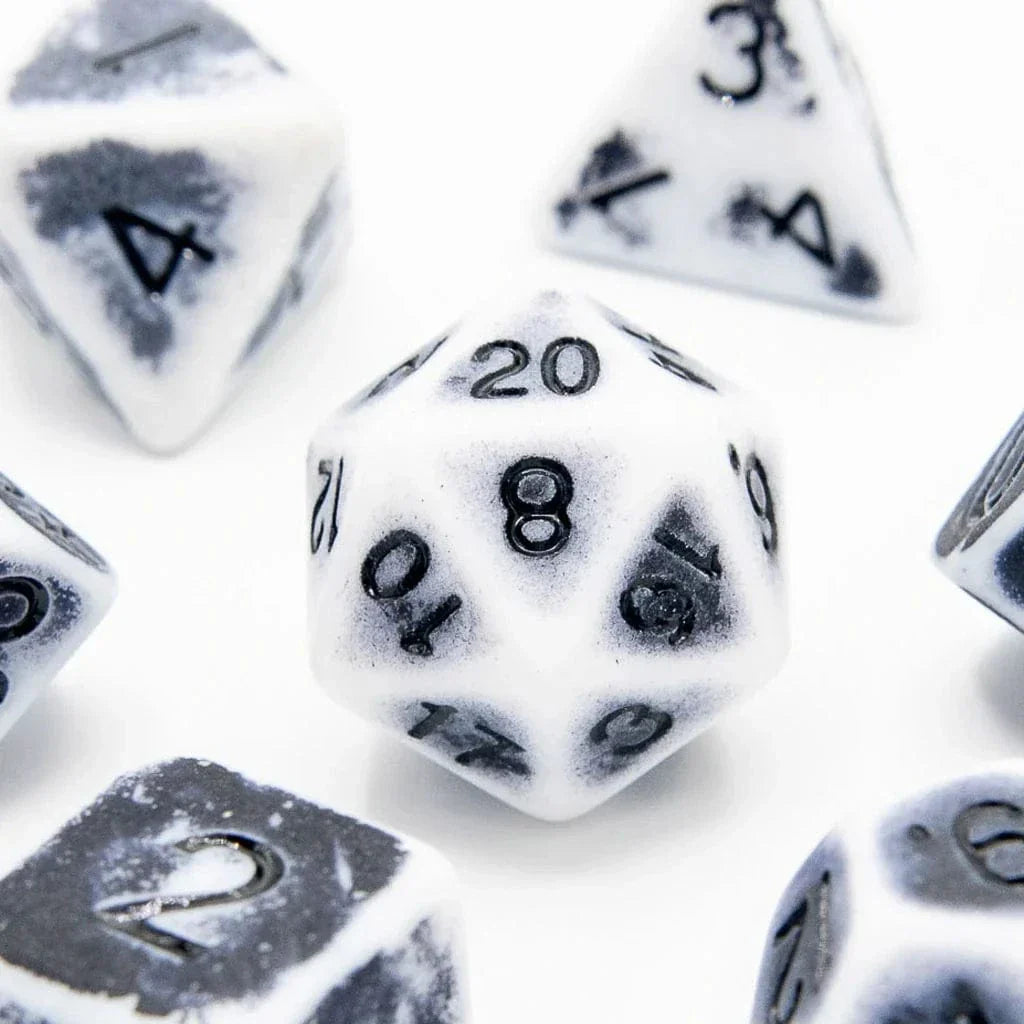 Tabletop Dominion DICE Faded Glory Grey | Acrylic Dice | 7 Piece Set