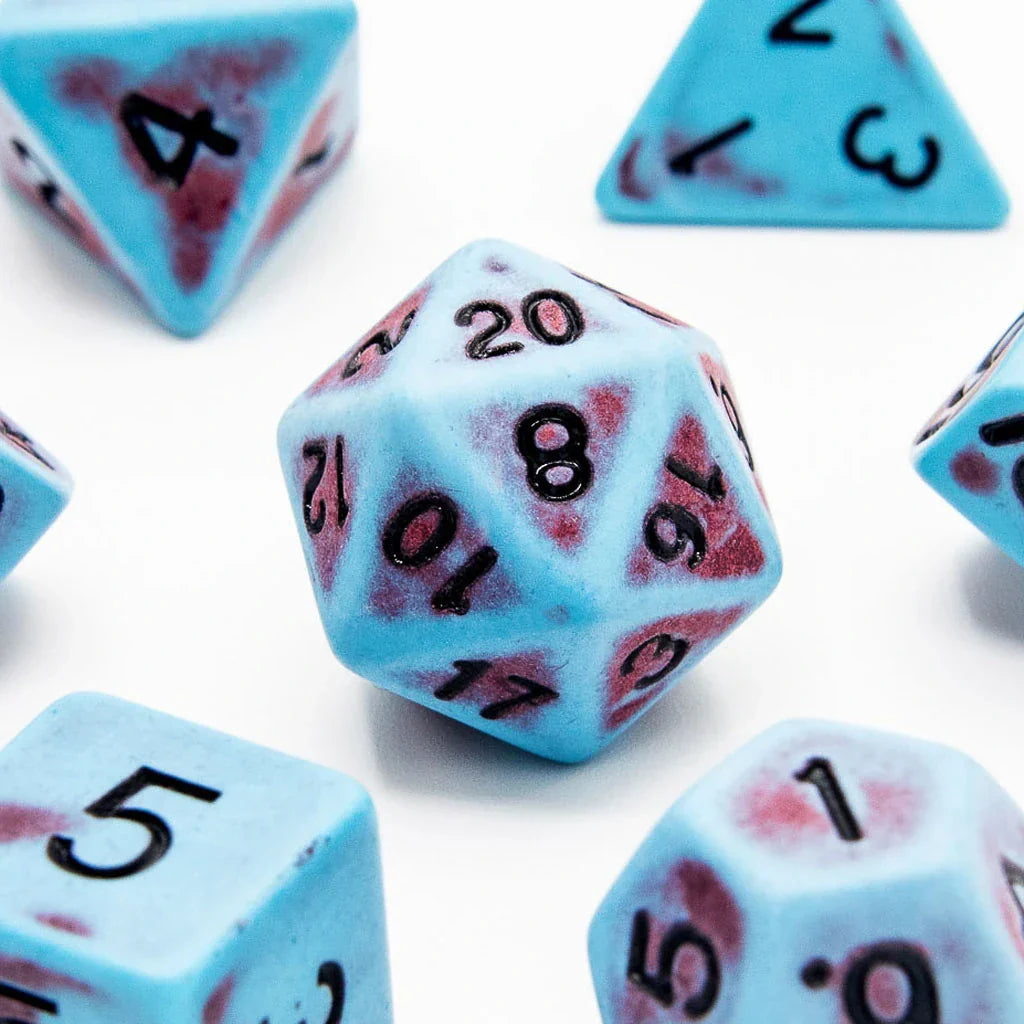 Faded Glory Teal | Acrylic Dice | 7 Piece Set - DICE