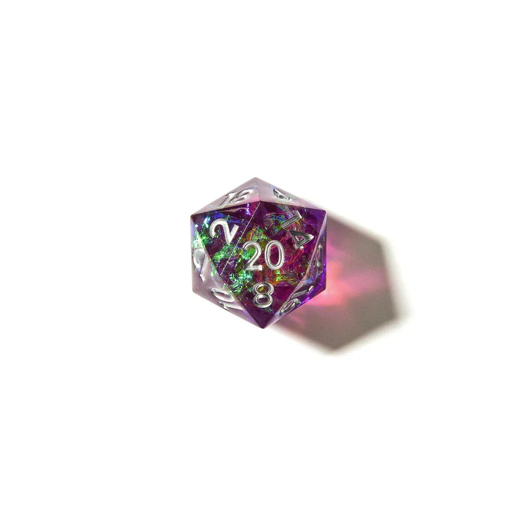 Fae Fire | Sharp Edge Dice | 7 Piece Set - DICE