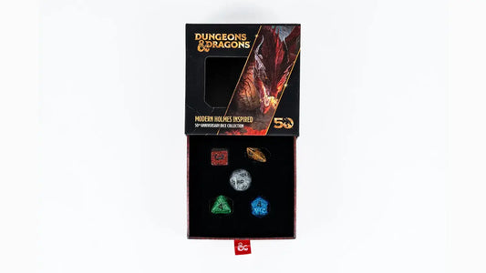 FanRoll by Metallic Dice Games D&D 50th Anniversary Modern Holmes Inspired Set