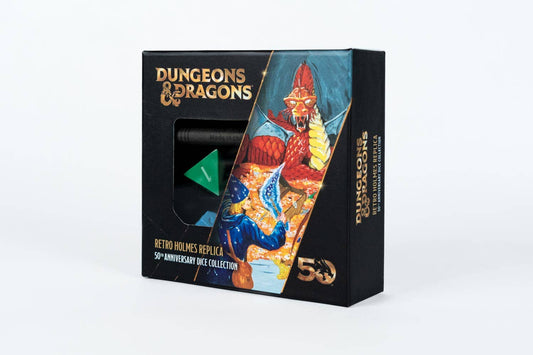 FanRoll by Metallic Dice Games D&D 50th Anniversary Retro Vintage Holmes Replica Set