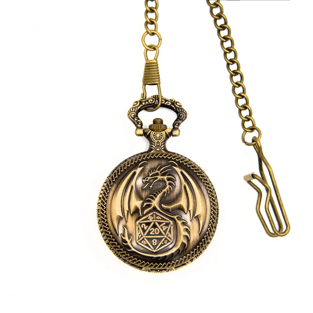 Fate’s Guardian | Pocket Watch Case | Ancient Gold - Pocket Watch