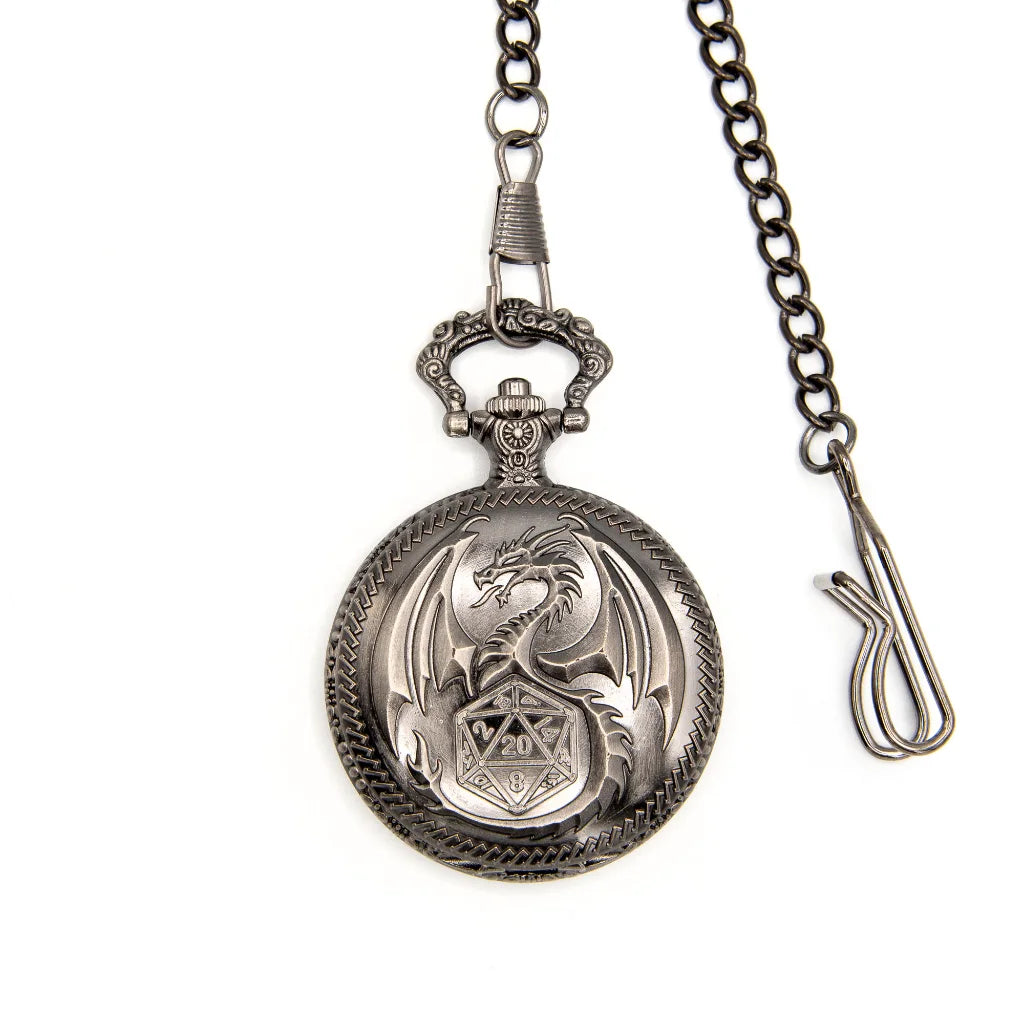 Fate’s Guardian | Pocket Watch Case | Ancient Silver - Pocket Watch