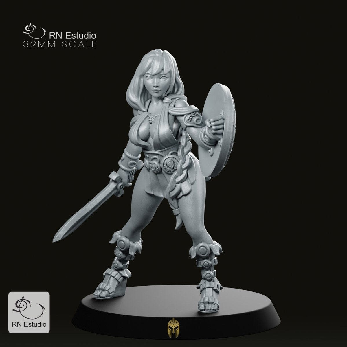 We Print Miniatures Fantasy Female Hero Artemisa Warrior Miniature