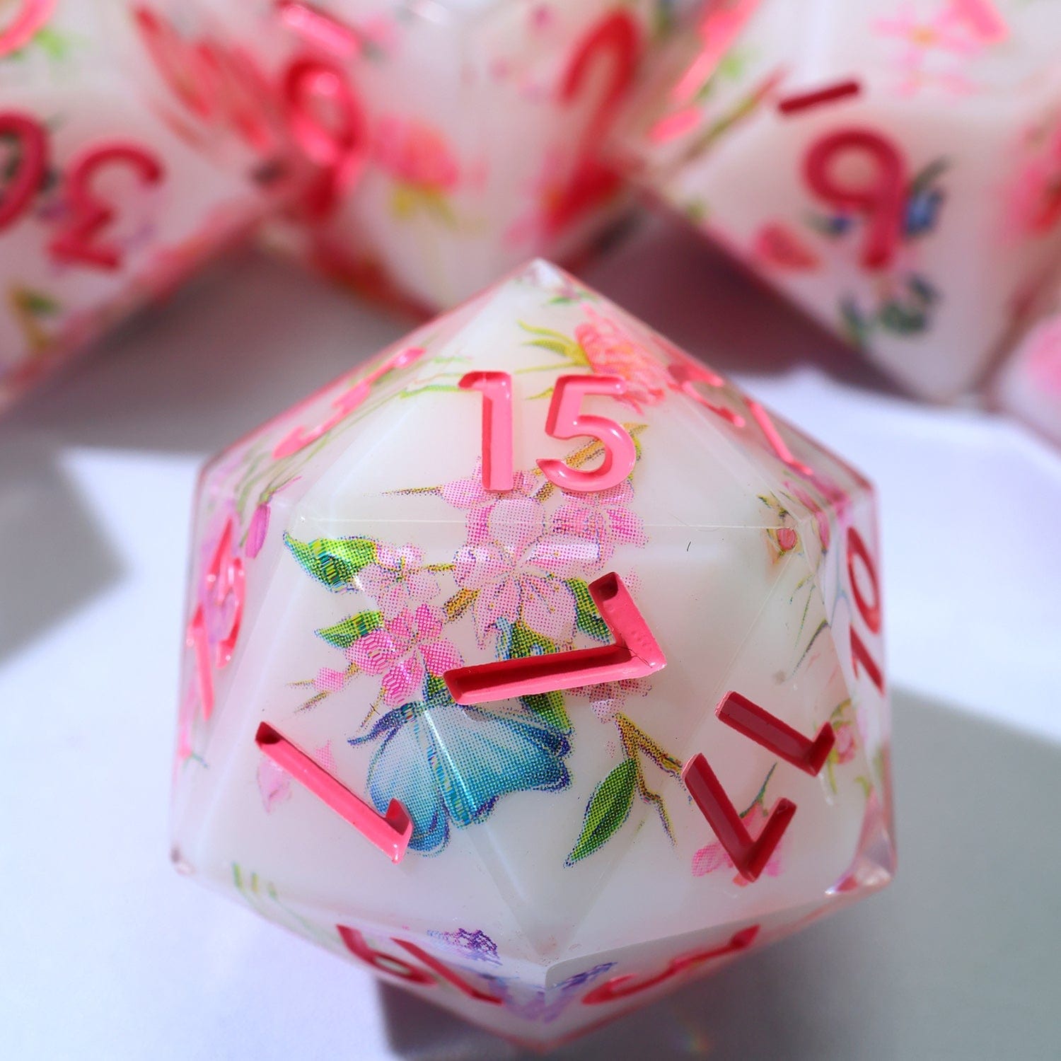 Tabletop Dominion DICE Fey Garden | Art Core Dice | 7 Piece Set