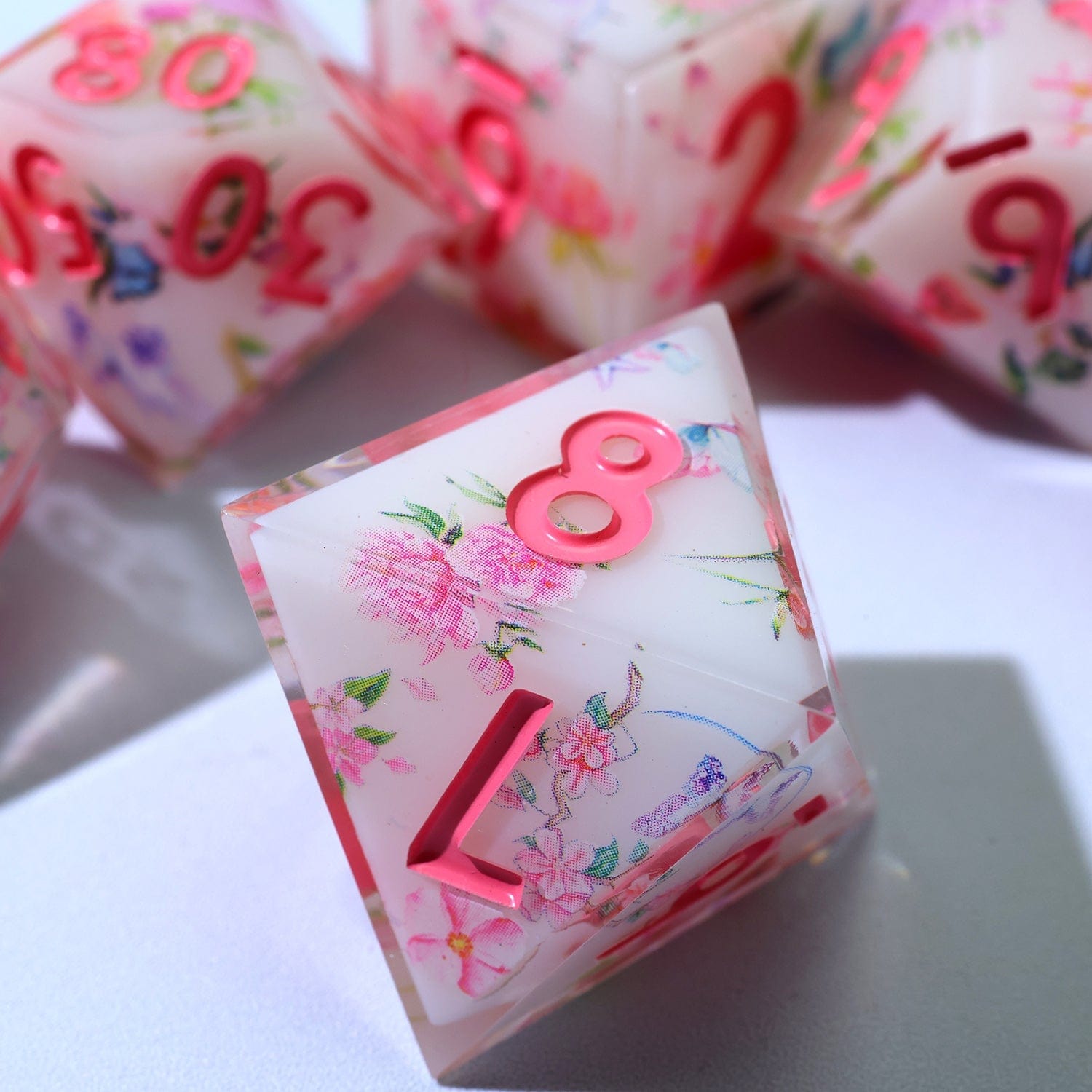 Tabletop Dominion DICE Fey Garden | Art Core Dice | 7 Piece Set