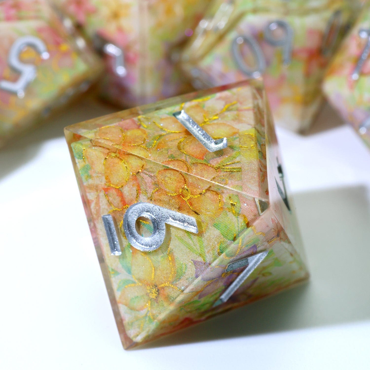 Tabletop Dominion DICE Feywild Bloom | Art Core Dice | 7 Piece Set