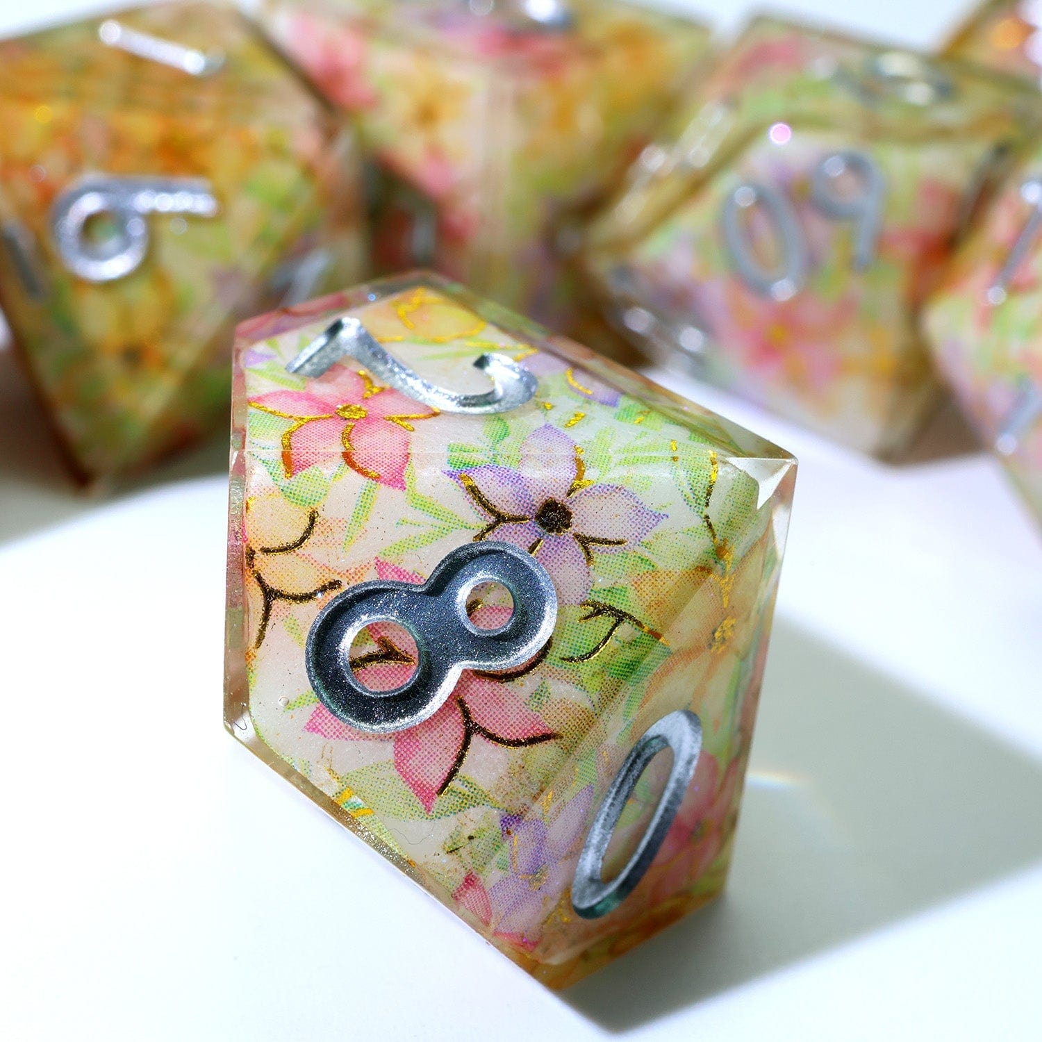 Tabletop Dominion DICE Feywild Bloom | Art Core Dice | 7 Piece Set