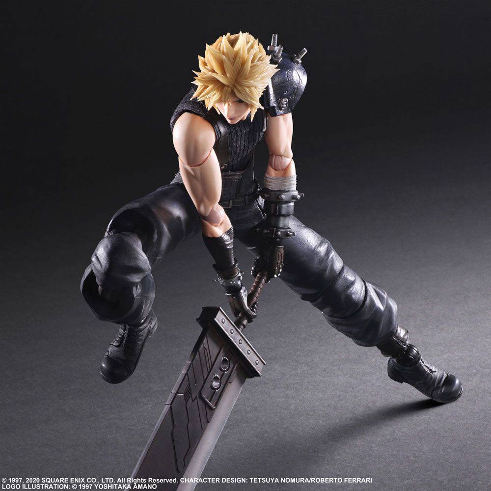 Collectibles Final Fantasy VII Remake Play Arts Kai Action Figure Cloud Strife Ver. 2 4988601350112