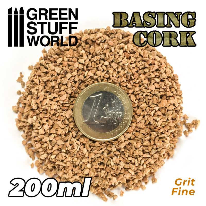 The Home Crafters Ltd. Cork Green Stuff World: Fine Basing Cork Grit - 200ml