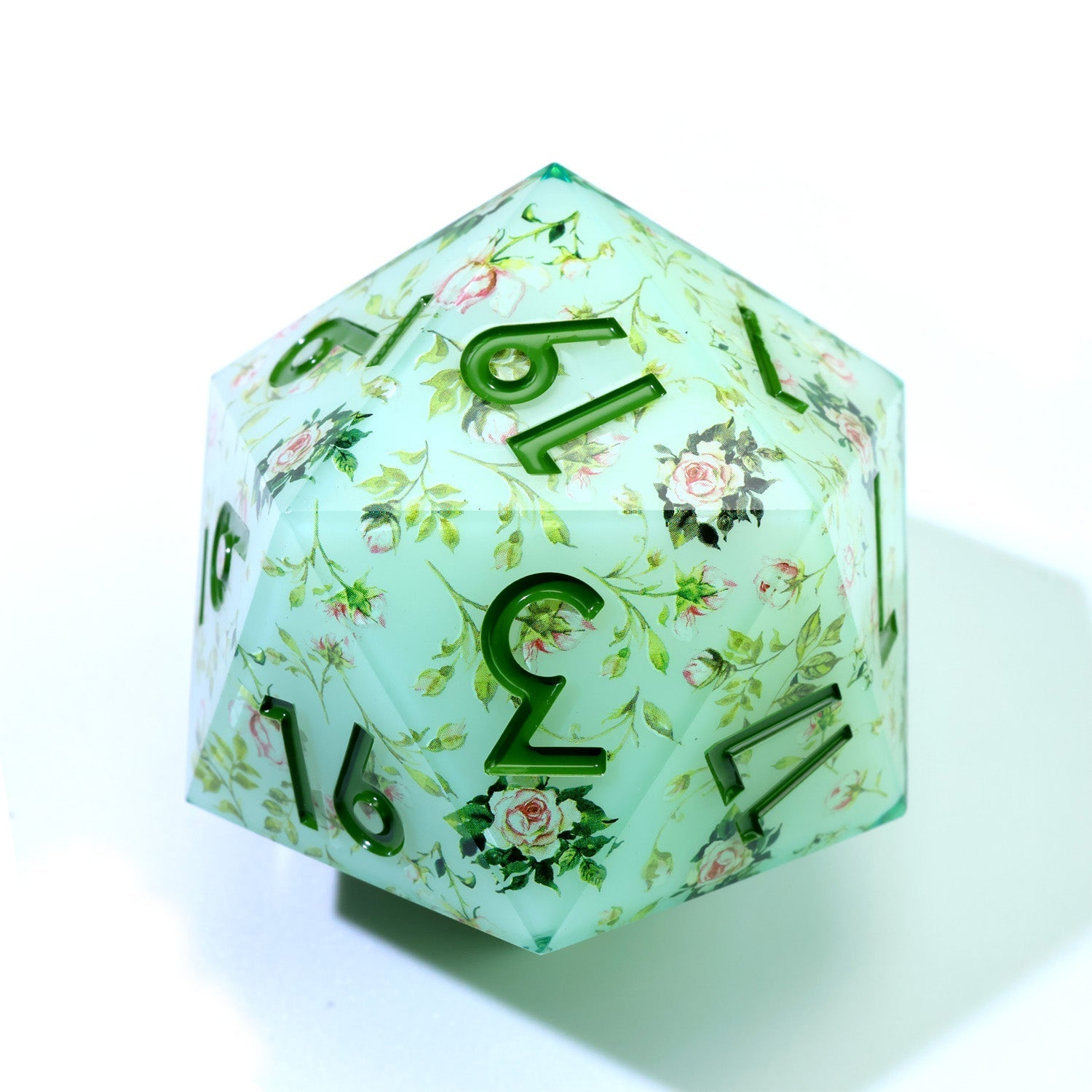 Floral Notes | 33mm D20 | Oversized Art Core Dice - DICE