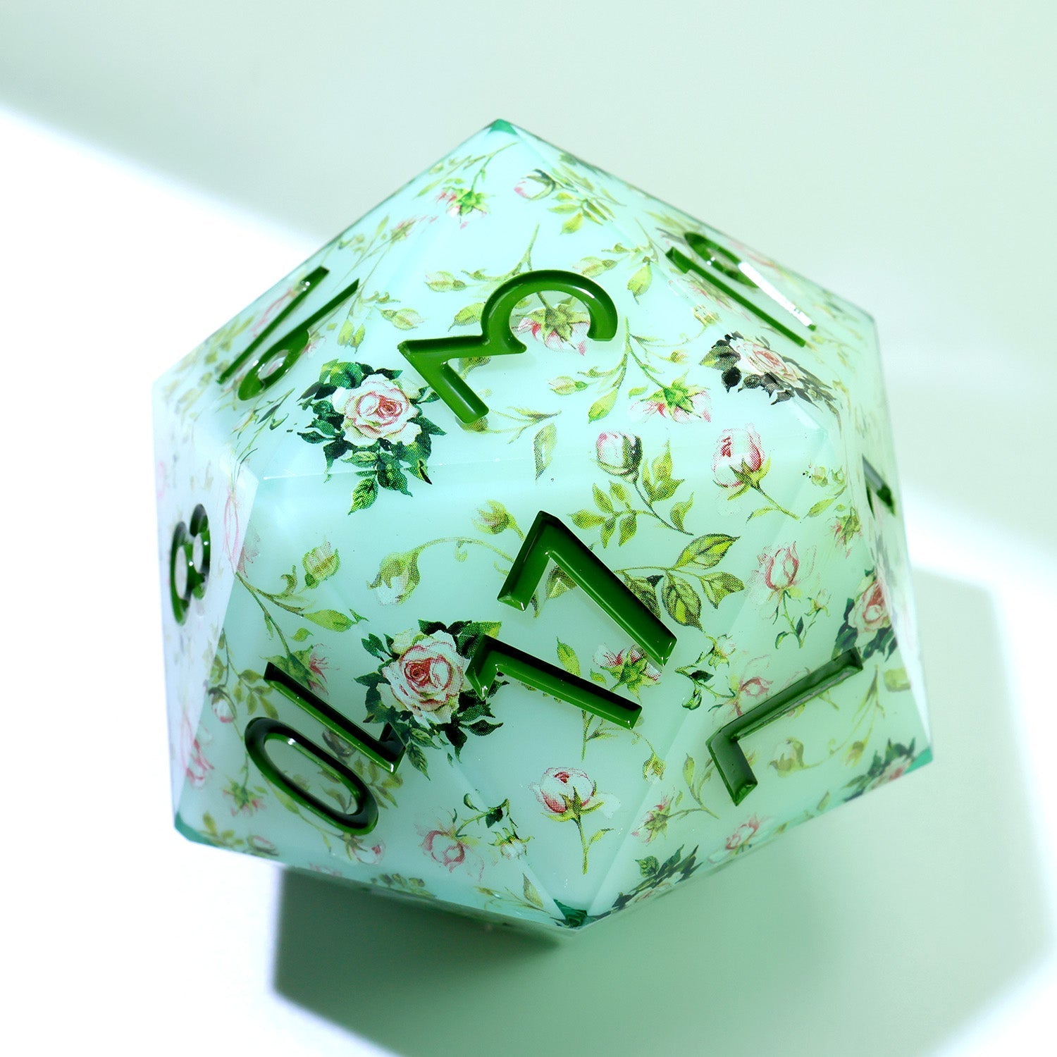 Floral Notes | 50mm D20 | Oversized Art Core Dice - DICE
