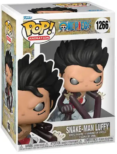 Funko Pop! Animation One Piece Snake-Man Luffy vinyl figure in its original packaging.