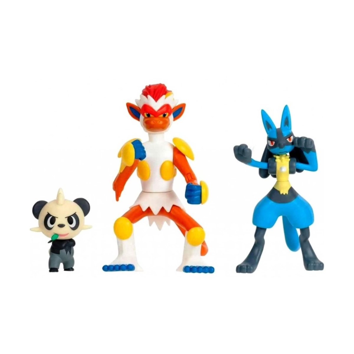 GameOn.games Action & Toy Figures Fighting-type Battle Ready 3-figure - Lucario, Pancham & Monferno