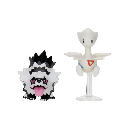 GameOn.games Action & Toy Figures Pokémon 2-3" Battle Figure Pack - Galarian Zigzagoon & Togetic