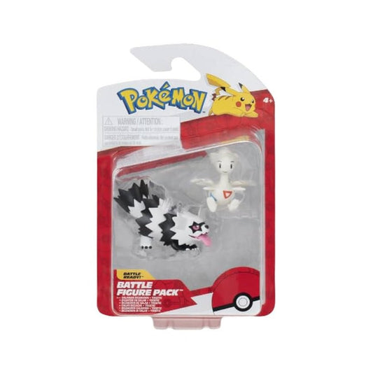 GameOn.games Action & Toy Figures Pokémon 2-3" Battle Figure Pack - Galarian Zigzagoon & Togetic