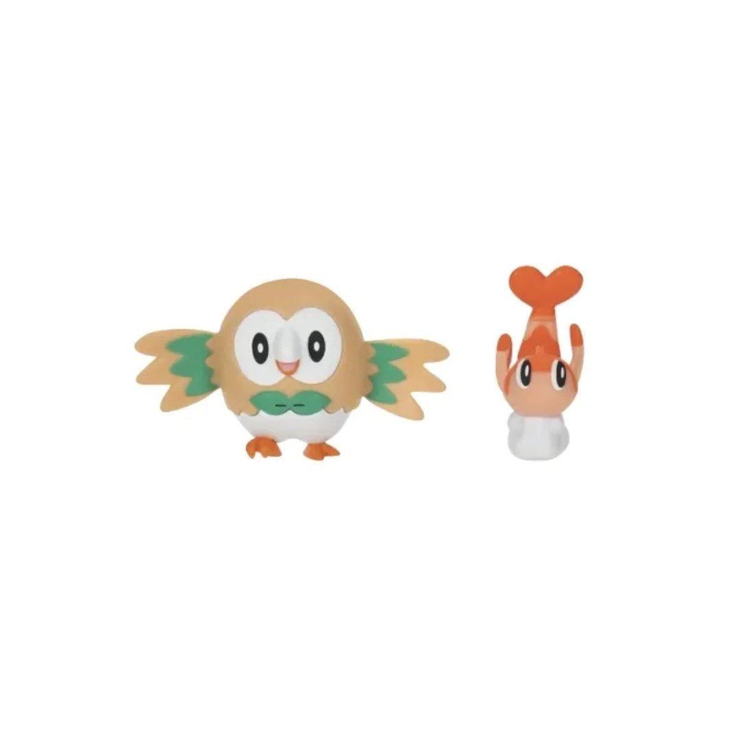 GameOn.games Action & Toy Figures Pokémon 2-3" Battle Figure Pack - Rowlet & Tatsugiri