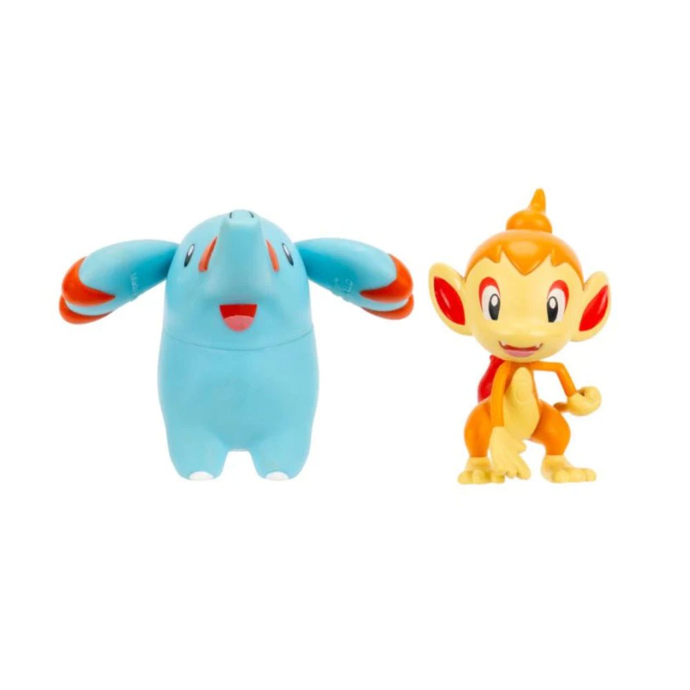 GameOn.games Action & Toy Figures Pokémon Battle Figure - Chimchar & Phanpy
