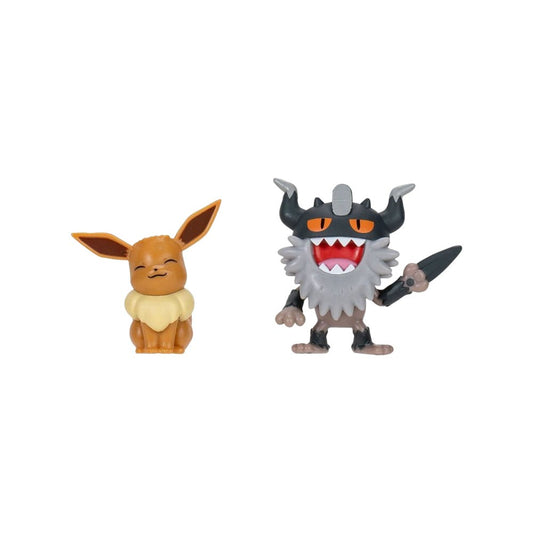 GameOn.games Action & Toy Figures Pokémon Battle Figure - Eevee & Perrserker