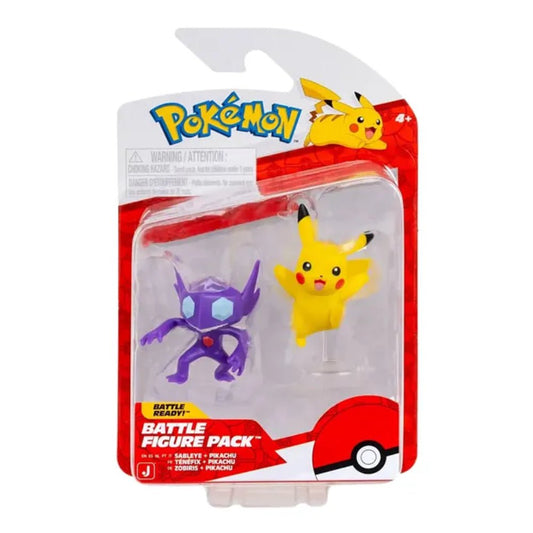 GameOn.games Action & Toy Figures Pokémon Battle Figure - Sableye & Pikachu