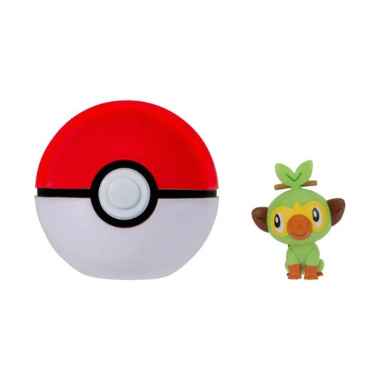 GameOn.games Action & Toy Figures Pokémon Clip 'n' Go - Grookey & Poké Ball