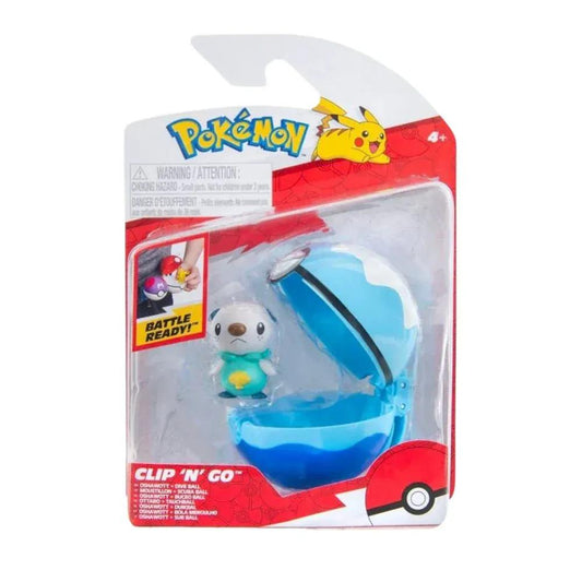 GameOn.games Action & Toy Figures Pokémon Clip 'n' Go - Oshawott & Dive Ball