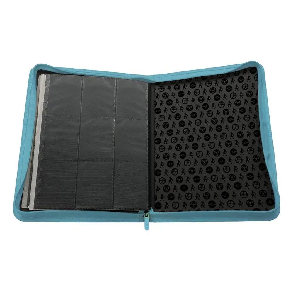 GameOn.games Binder Pokemon Elite Series: Lucario 9-Pocket Zippered PRO Binder