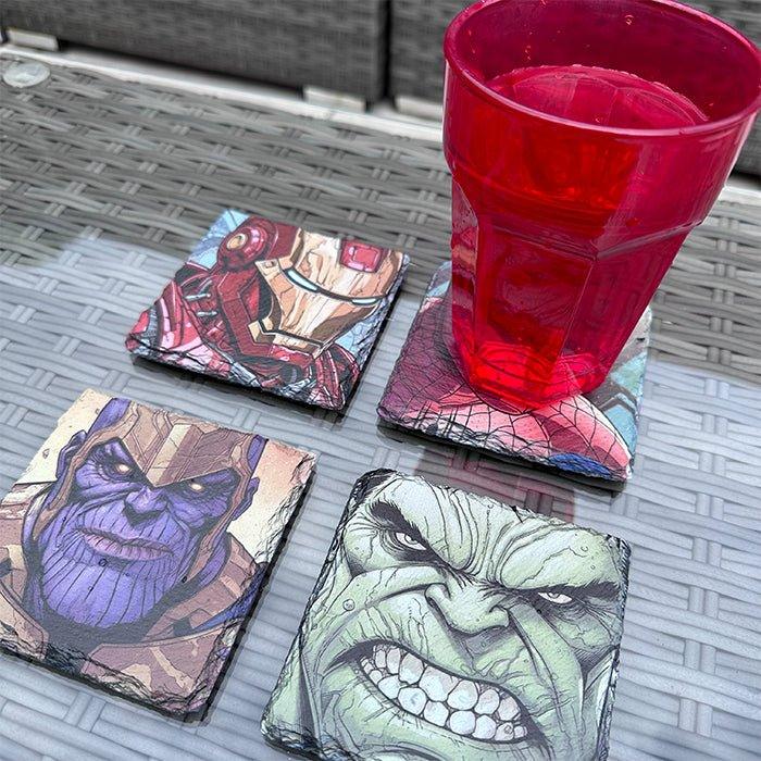GameOn.games Coaster Marvel Slate Coasters - Infinity Set of 4 #1