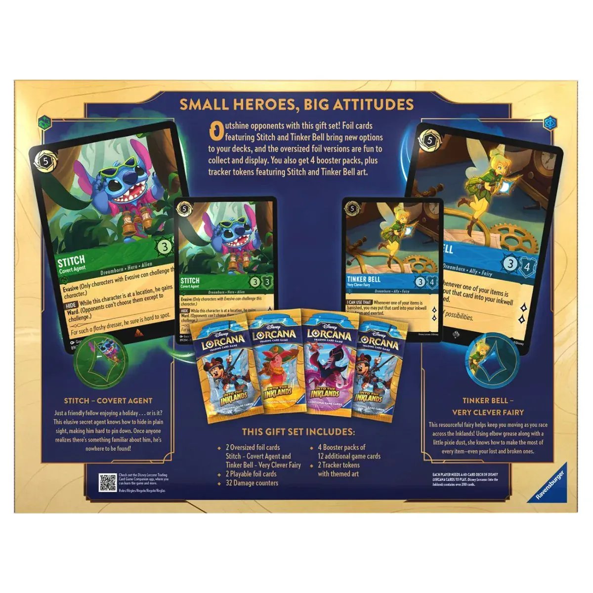 GameOn.games Collectible Trading Cards Disney Lorcana TCG - Into The Inklands - Gift Set