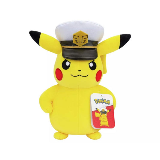 GameOn.games Plush 8" Pikachu with Captain's Hat Plush