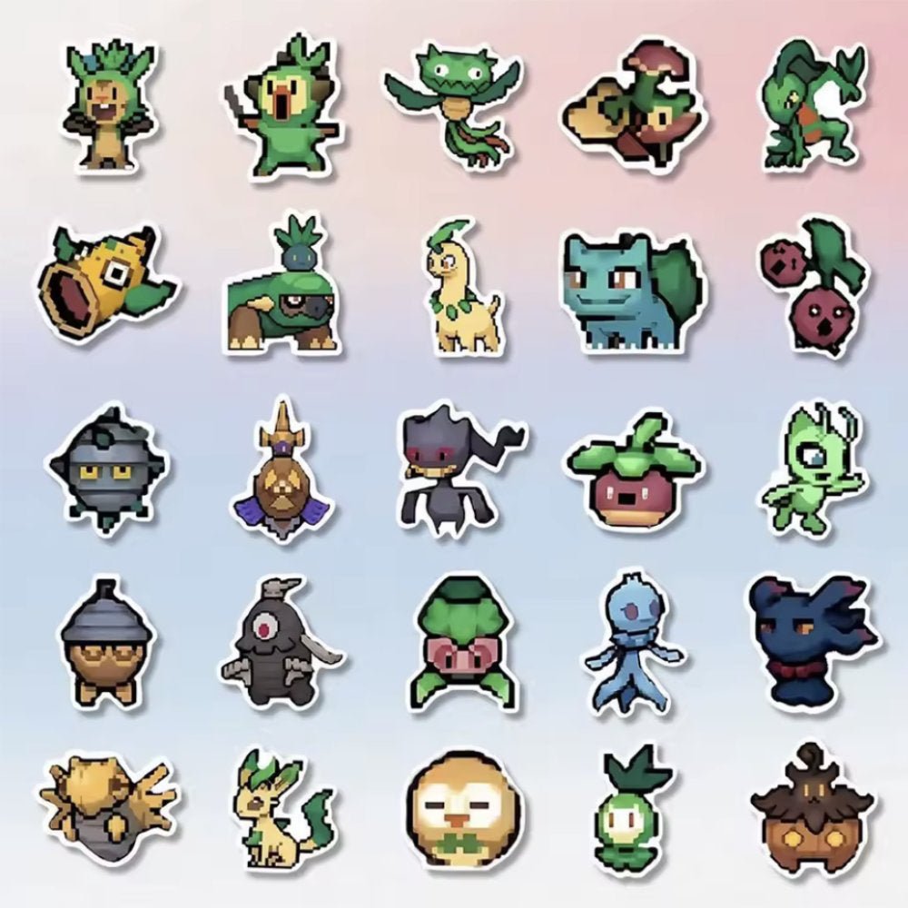 GameOn.games Sticker Pokémon Pixel Stickers - Pack of 110