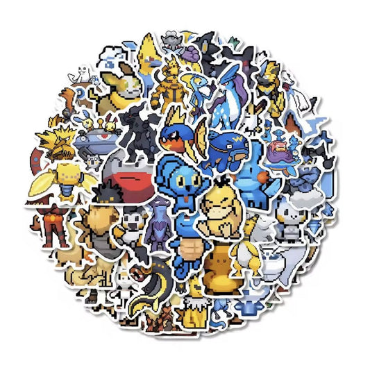 GameOn.games Sticker Pokémon Pixel Stickers - Pack of 110
