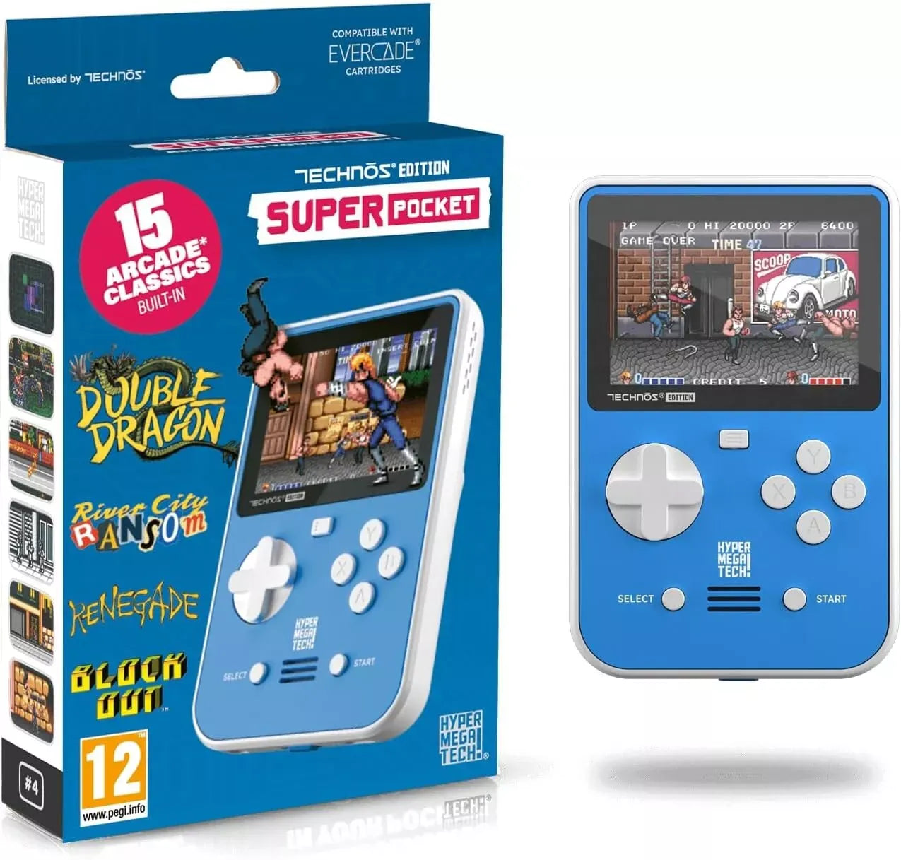 GameRaid Video Game Blaze Evercade Tehnos Super Pocket Edition