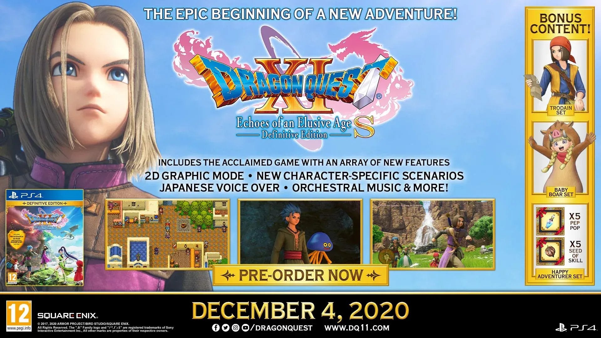 GameRaid Video Game Dragon Quest XI S: Echoes Of An Elusive Age Definitive Edition PS4
