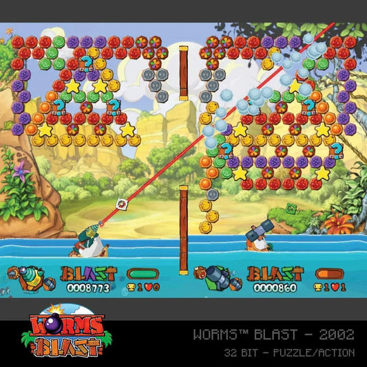 GameRaid Video Game Evercade Worms Collection 1 Cartridge
