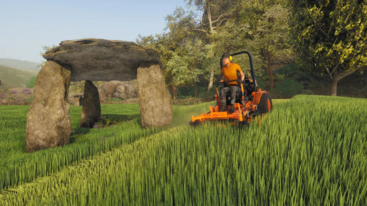 GameRaid Video Game Lawn Mowing Simulator Landmark Edition PS4