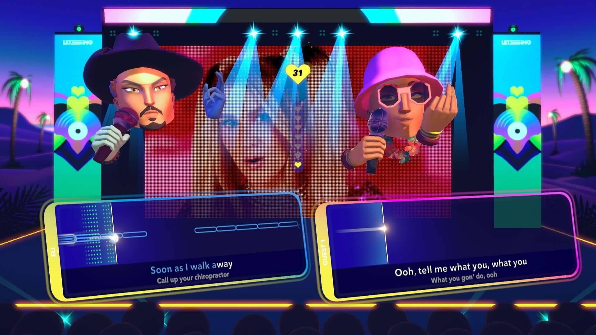 GameRaid Video Game Let's Sing 2024 + 2 Mics Bundle Nintendo Switch