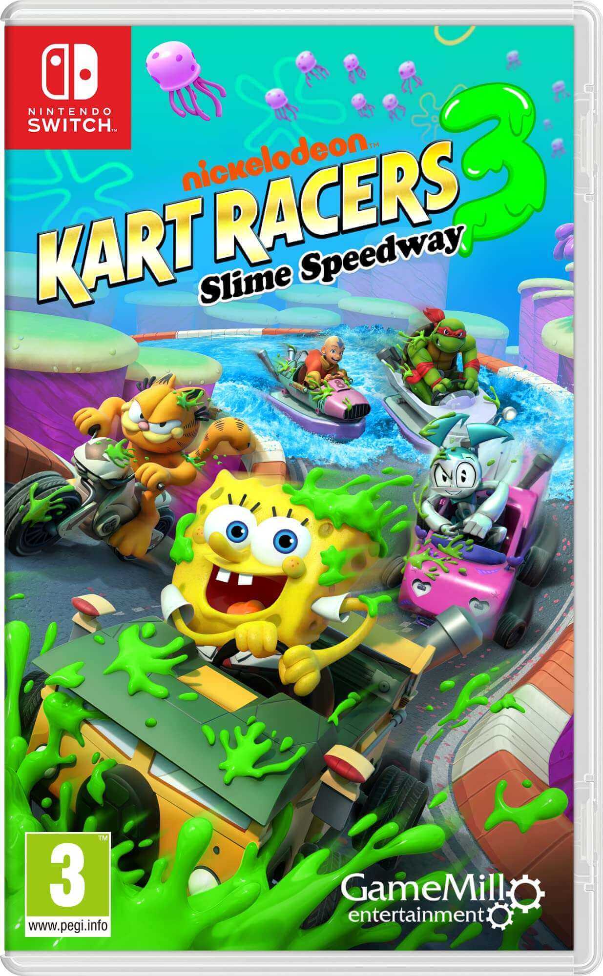 GameRaid Video Game Nickelodeon Kart Racers 3 Slime Speedway Nintendo Switch