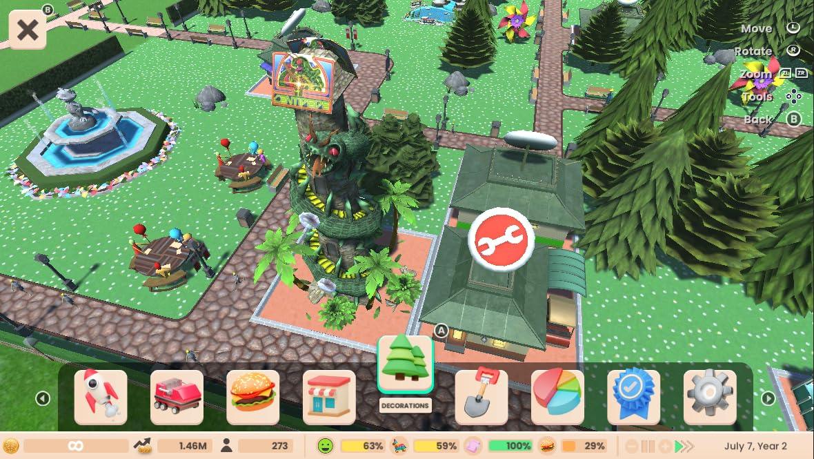 GameRaid Video Game RollerCoaster Tycoon Adventures Deluxe PS4