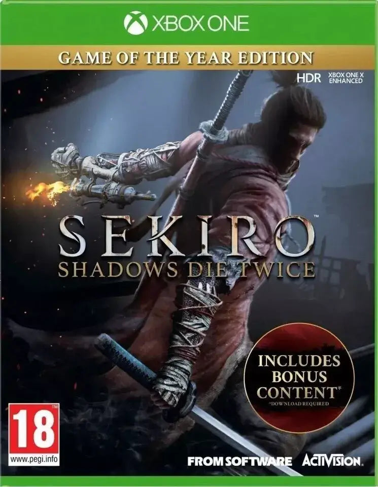 GameRaid Video Game Sekiro: Shadows Die Twice Game of the Year Xbox One
