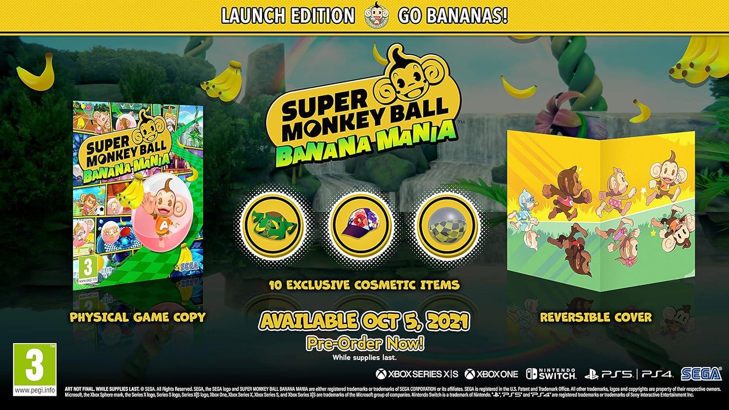 GameRaid Video Game Super Monkey Ball Banana Mania Launch Edition - PlayStation 5